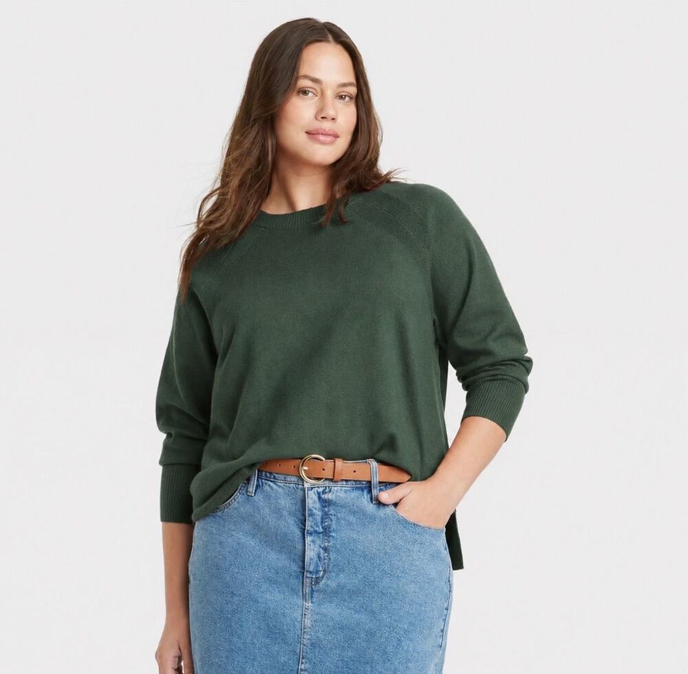 Ava and Viv 4X Sweater Green P2P 32